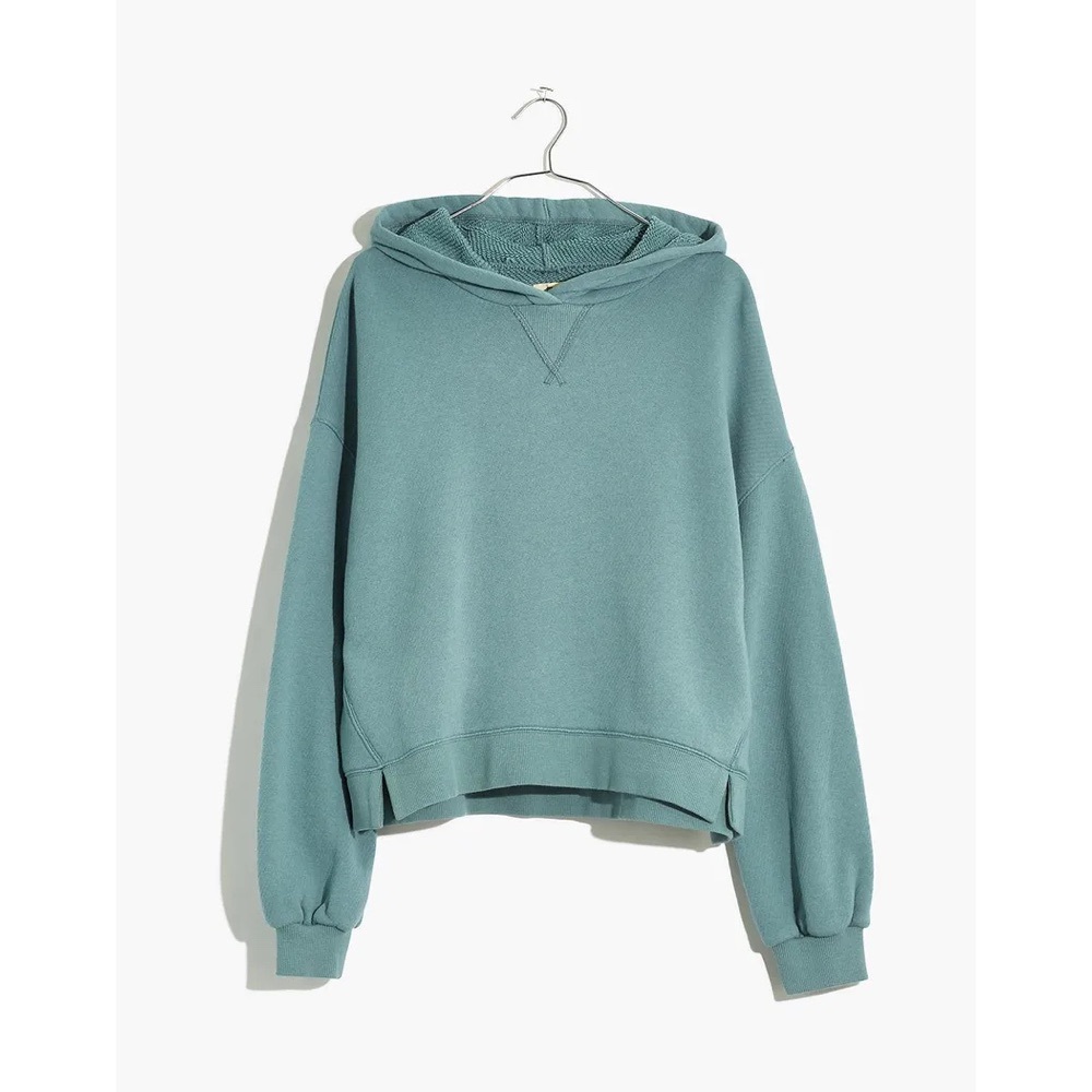 Madewell Teal MWL Airyterry Hoodie Sweatshirt